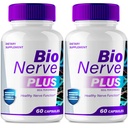 Bio Nerve Plus Capsules, Official Bio Nerve Plus Advanced Nerve Support Supplement Premium Formula for Nerve Comfort All Natural Healthy Circulation & Stable Levels, BioNervePlus Reviews (2 Pack)