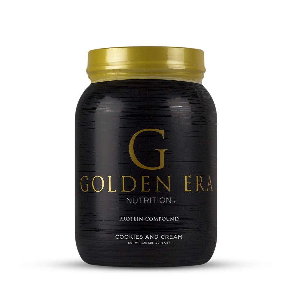Whey Protein Compound Powder, Cookies and Cream Flavor, Gluten-Free, 2 Pounds