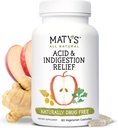 Matys Acid & Indigestie Relief Capsules, Veilig Antacida Alternatief voor Occasional Acid Reflux & Heartburn, Gemaakt met Apple Cider Vinegar, Soja & Glutenvrije Vegetarische Capsules, 60 Tellen, 30 Servers