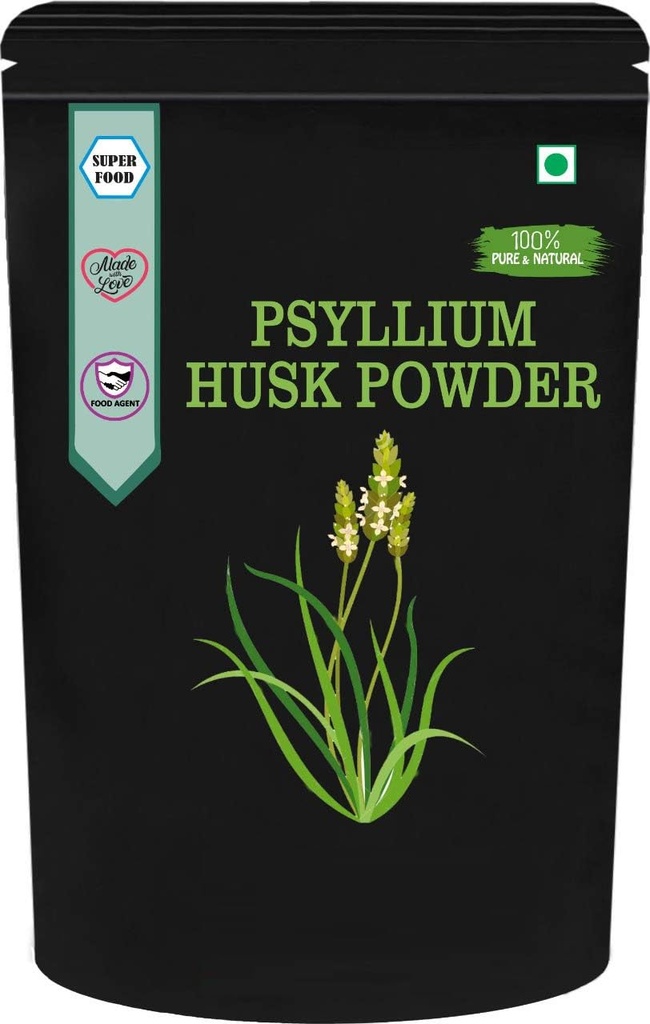 SENTA Organic Prime Psyllium Husk/Isabgol Husk (Sat - Isabgol) Fibre Support - 500 GM by Organic Prime