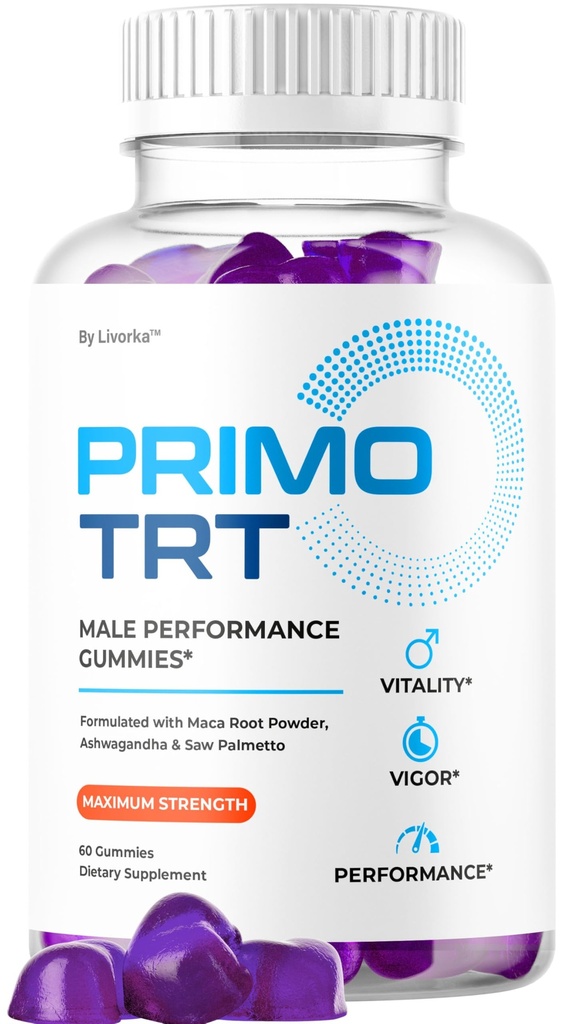 Primo TRT Gummies - Official for Men Advanced Natural Formula, PrimoTRT Male Gummies for Maximum Performance & Support for Overall Wellness Reviews, Primos TRT Gummys for 1 Month