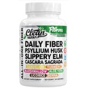 Fiber Supplement Capsules Slippery Elm Psyllium Husk Cascara Sagrada Dandelion Root Turmeric Supplement Aloe Vera Licorice Senna Marshmallow Root Digestive Health Cleanse 90 Pills by Clean Nutra