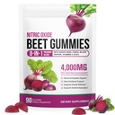Super Beet Root Gummies, Beet root capsules for Blood Pressure, Suger free, Heart Health, 8 in 1 Beetroot with Grape Seed Extract & CoQ10, 90 Count, Healthy Energy Supplement with Elite Ingredients