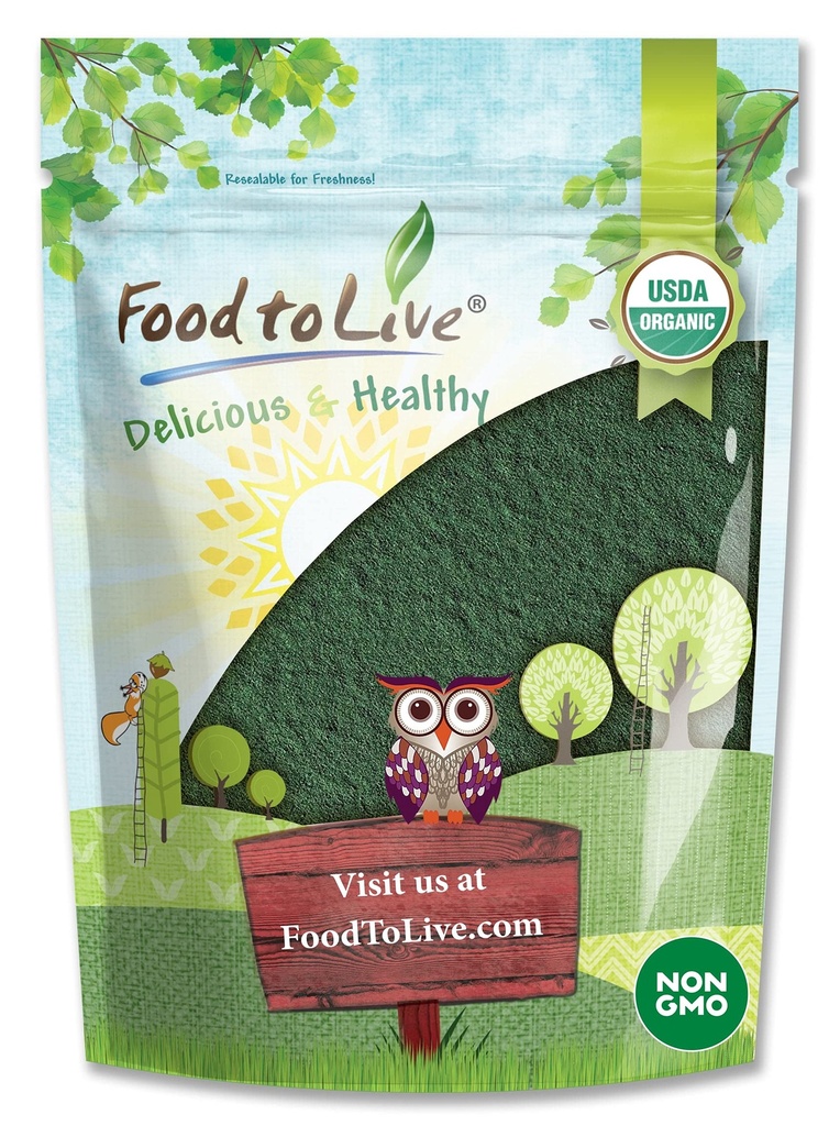 Voedsel om te leven Organische Chlorella Poeder, 1 Pond 