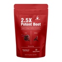 2.5X Potent Beet Root Powder Supplement – Organic Beetroot Extract for Natural Energy, Circulation & Healthy Blood Pressure Support – Pre-Workout Superfood Stick Packs, Refreshing Berry Flavor