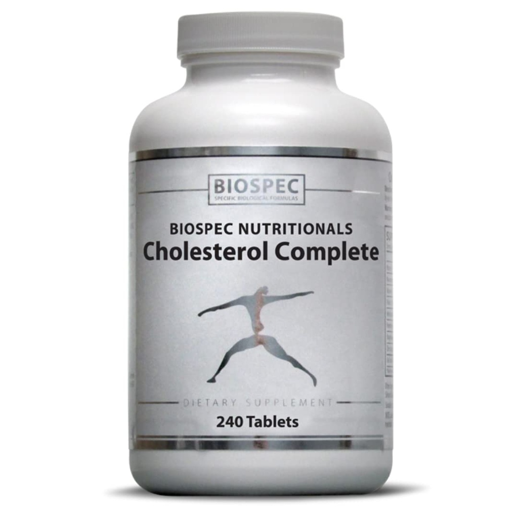 BIOSPEC NUTRITIONALS Cholesterol Complete - Natural Cholesterol Support for Cardiovascular and Heart Health* - Red Yeast Rice, CO-Q-10, Hawthorn, Magnesium (240 Tablets)
