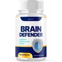 Brain Defender Supplement Pills, Official Brain Defender Advanced Formula Nootropic Capsules, All Natural Health and Wellness Support Formula Maximum Strength Ingredients Braindefender (60 Capsules)
