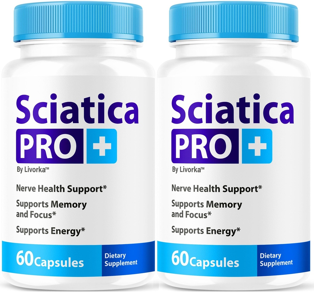(2 Pack) Sciatica Pro Plus Capsules - Sciatica Pro+ Capsule Support Advanced Formula, SciaticaPro Plus Pills All Natural Vitamin Premium for Welness & Overall Health, 120 Capsules for 2 Months