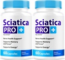 (2 Pack) Sciatica Pro Plus Capsules - Sciatica Pro+ Capsule Support Advanced Formula, SciaticaPro Plus Pills All Natural Vitamin Premium for Welness & Overall Health, 120 Capsules for 2 Months