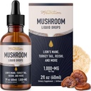 Paddenstoelen Liquid Drops Complexe Leeuwen Mane Supplement met Turkije staart paddo's, Reishi, Shiitake & Meer 