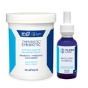 Klaire Labs Ther-Biotic Synbiotic Probiotic (30 Capsules) & Micellized Vitamin D3 Liquid for Children, Infants & Adults (600 Servings / 1 fl oz) Bundle - Low-FODMAP Probiotic Supplement & Vitamin D