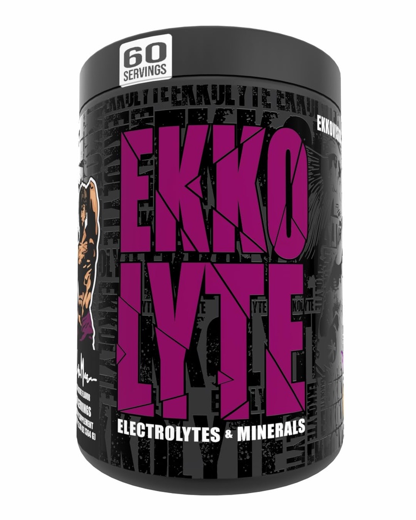 Ekkovision Ekkolyte Electrolytes & Minerals Powder, 50 MG Vitamin C & 155 MG Magnesium for Hydration Support, Essential Electrolytes for Women & Men, BlackBerry Lemonade Electrolyte Mix, 60 Servings