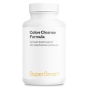Supersmart - Colon Cleanse Formula (High Strength) - with Psyllium Husk, Senna - Natural Daily Fiber - Colon Cleanser & Detox | Non-GMO & Gluten Free - 120 Vegetarian Capsules