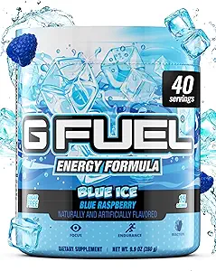 G Fuel Clickbait Energy Drink Powder, Pre Workout Cafeïne Mix voor Gaming, Suikervrije Focus Amino, Vitamine + Antioxidanten, 9.8oz (Cherry Granaatappel, 40 porties)
