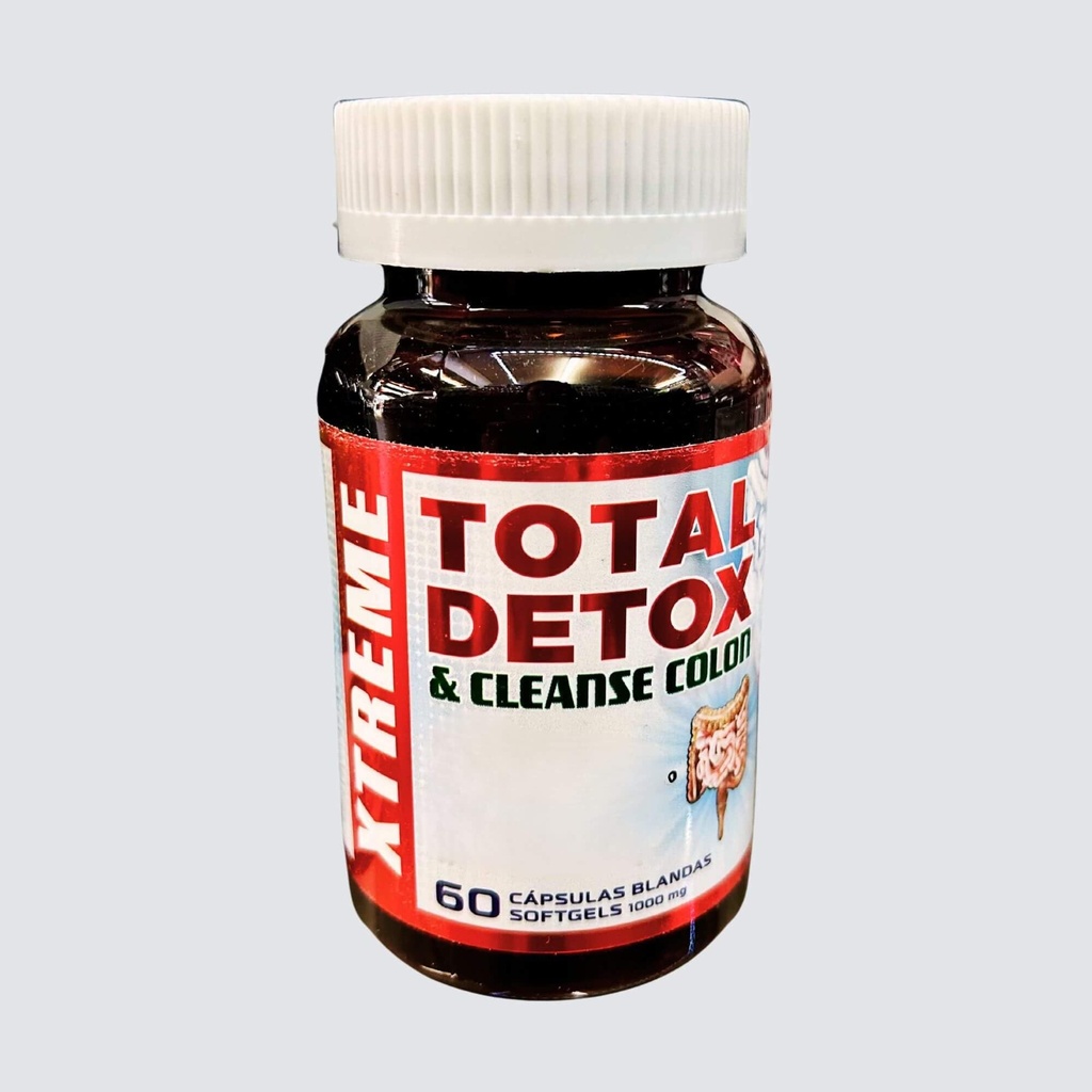 Frutos de la Naturaleza Xtreme Total Detox & Cleanse 60 Caps of 1000Mg