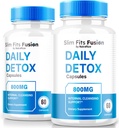 (2 Pack) Slim Fits Fusion Capsules, Slim Fits Fusion Daily Detox Pills, Advanced Weight Loss Supplement, Slim Fits Fusion Keto Formula to Target Belly Fat, SlimFitsFusion 800MG Reviews (120 Capsules)