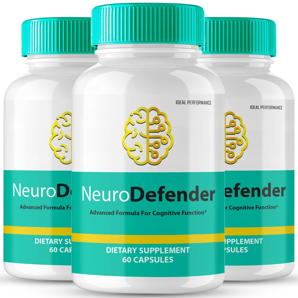 Neuro Defender Brain Supplements for Memory and Focus Capsules NeuroDefender Advanced Formula Brain Health Support Pills, Extra Strength Nootropics Neuro Defender All Natural Reviews (3 Pack)