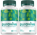 (2 Pack) Puravive Advanced Weight Loss Formula, Puravive Capsules, Puravive All Natural Pills Supplement Puravive Total Support Supplement for Men and Women (120 Capsules)
