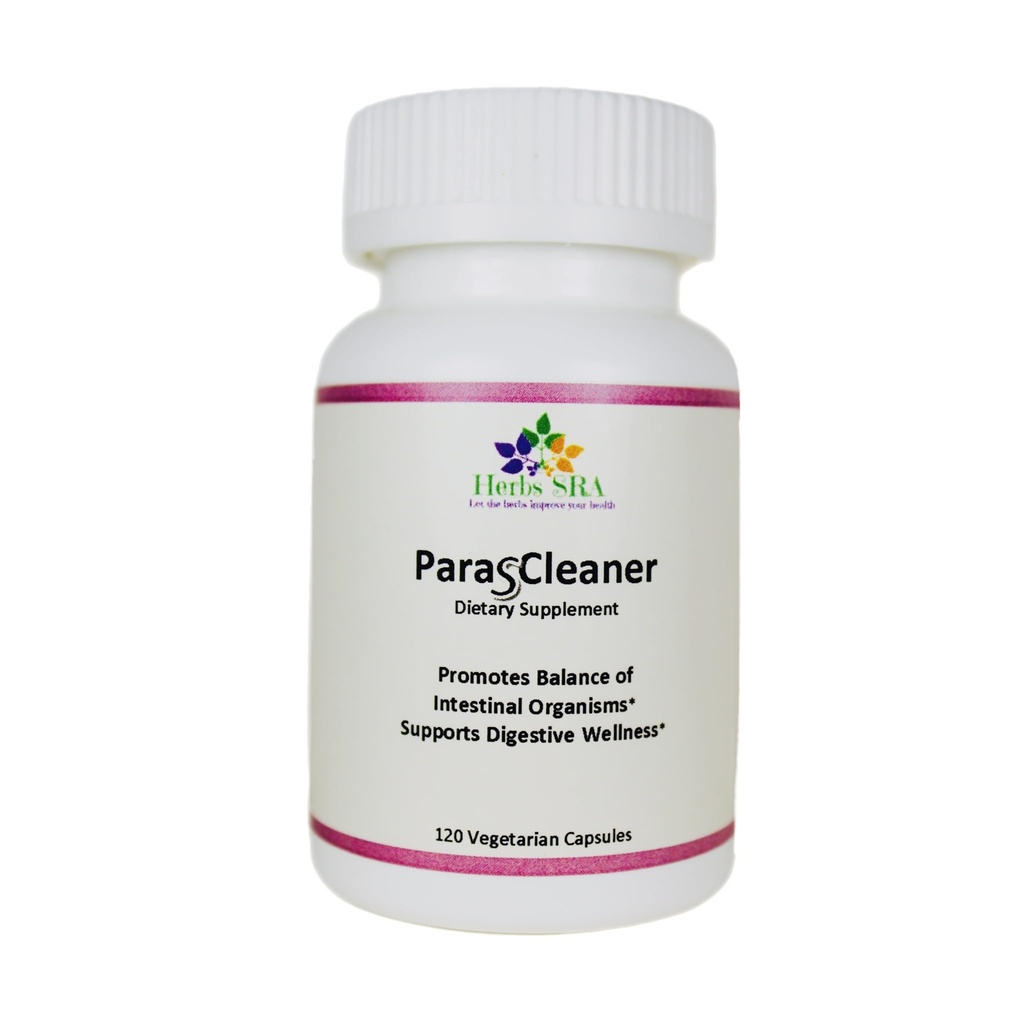 ParasCleaner Digestive Balance Supplement with Black Walnut, Papaya Seed, Neem, Clove & Wormwood – Supports Intestinal Balance and Digestive Wellness – 120 Vegetarian Capsules