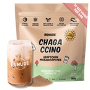 Renude Chagaccino - Chaga Mushroom Powder, Mushroom Coffee Drink Mix met Adaptogens, Natuurlijke Energie en Immune Support, Vegan, Keto, Zero Calorie Mushroom Blend Powder - 30 porties