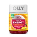 OLLY Ultra Strength Hair, Extra Strength Dagelijkse Energie, Biotine, Keratine, Vitamine B12, CoQ10, Goji Berry Gummy Supplement Bundle - 30 Tellen, 60 Tellen