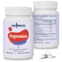 Pregnenolone 100mg Supplement for Cognitive Function & Mental Clarity - Multi-Ingredient Formula for Men & Women - 180 Tablets