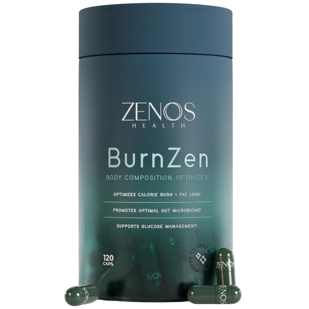 Zenos Health BurnZen - Powerful Weight Loss Supplement | Appetite Suppressant for Weight Loss | Metabolism Booster | Stomach Fat Burner & Energy Support - Made in USA, 120 Caps