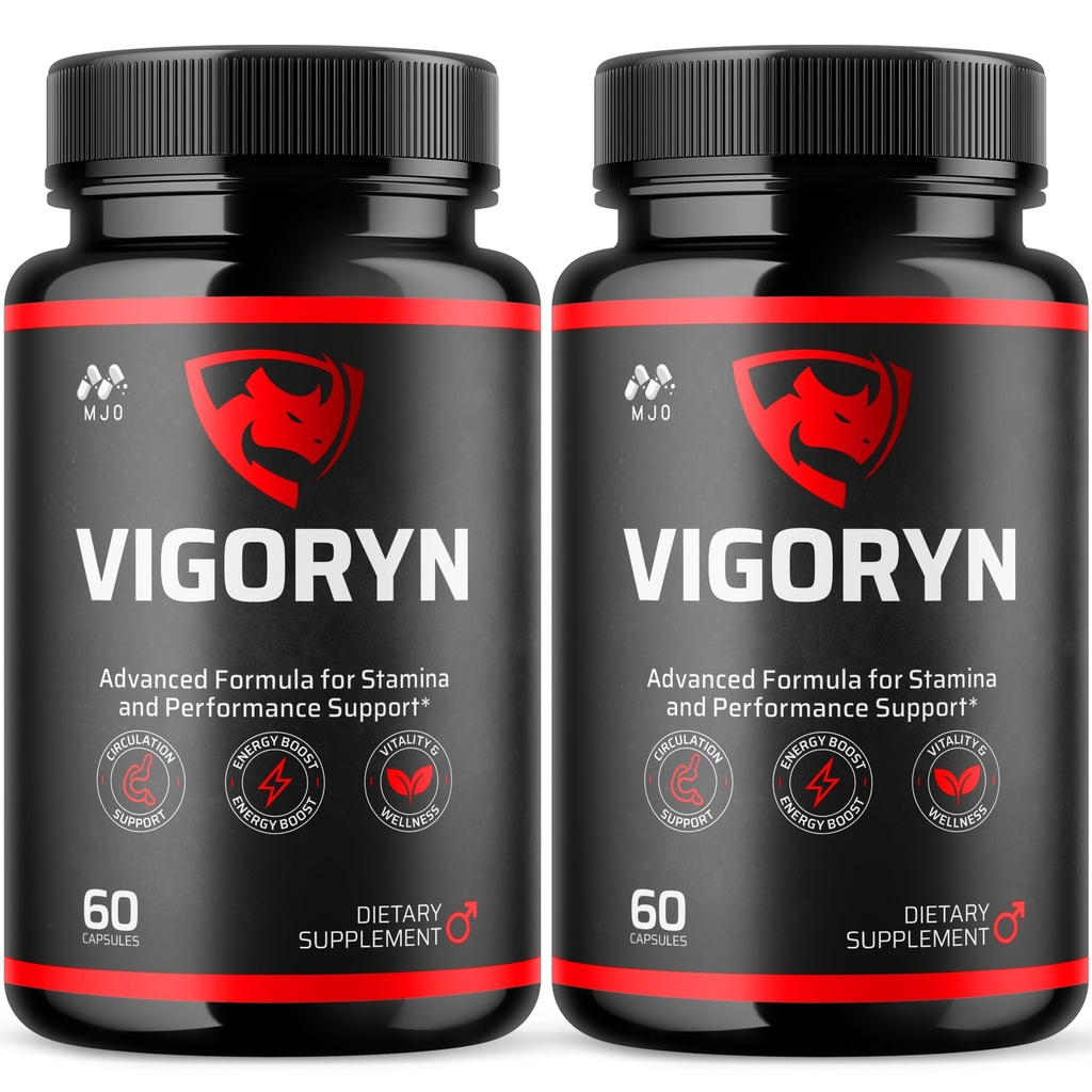 (2 Pack) Vigoryn Capsules, Official Vigoryn Pills for Men with All Natural Ingredients, Advanced Formula Men's Health and Wellness Pill, Maximum Strength Multivitamin Formula Supplement (120 Capsules)