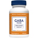 The Vitamin Shoppe GABA 750MG (Gamma-Aminobutyric Acid), Supports Relaxation, (90 Tablets)