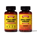 Bragg Original & True Energy Apple Cider Vinegar Capsules - Vitamin D3 & Zinc - B-12 Vitamins – Caffeine Free - 750mg of Acetic Acid – Immune & Weight Management Support - Non-GMO, Vegan, Gluten