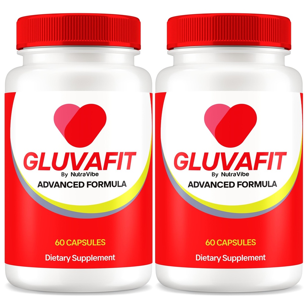 (2 Pack) Gluvafit Capsules, Official Formula to Maintain Stable Levels, Premium Blend for Healthy Circulation & Overall Health Support, Made with Natural Ingredients, Gluva Fit Reviews (120 Capsules)