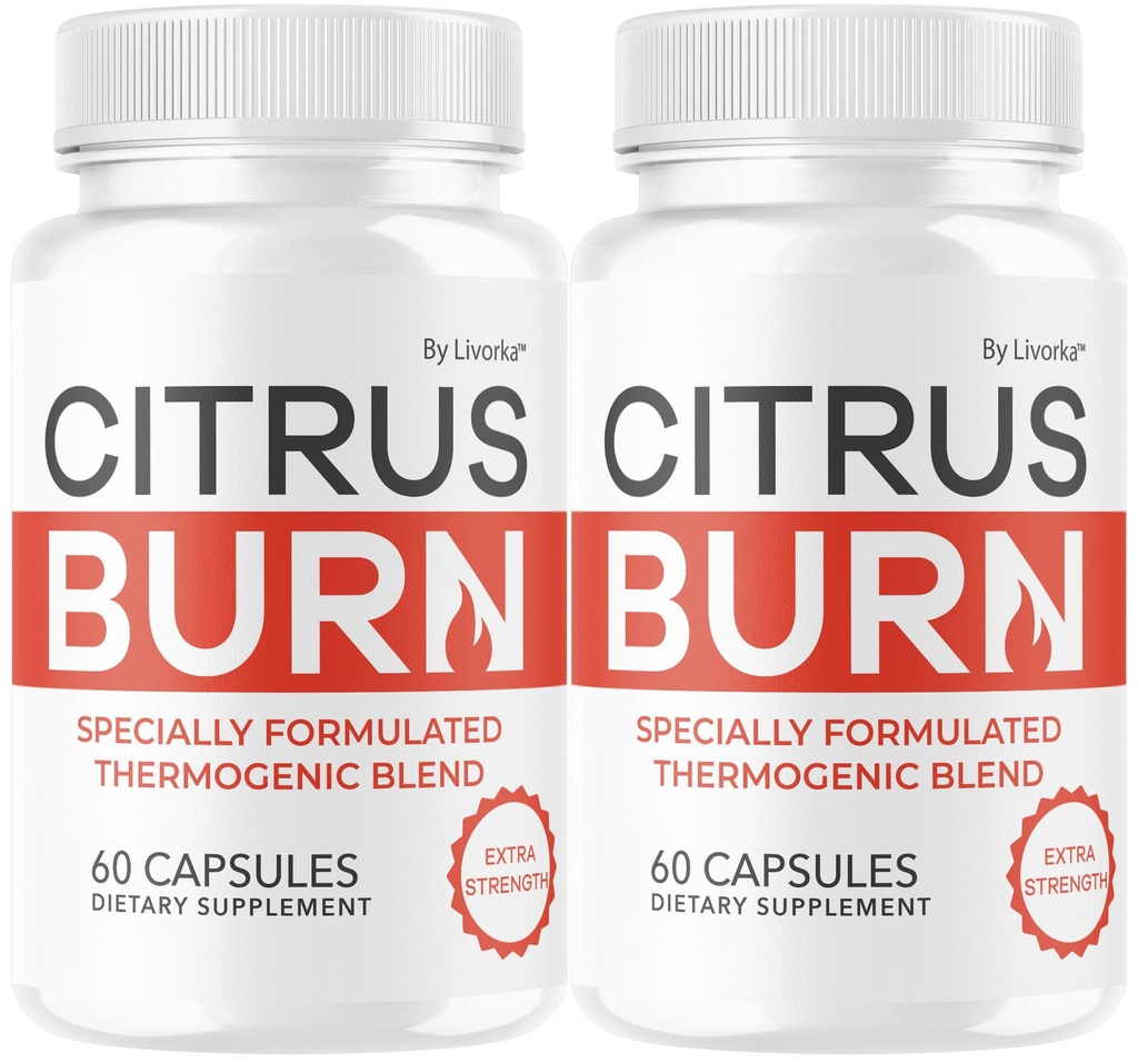 (2 Pack) Citrus Burn Capsules - Official CitrusBurn Pills Supplement Support All Natural Ingredients Advanced Formula Premium Multivitamin for Overall Health & Wellness, 120 Capsules for 2 Months
