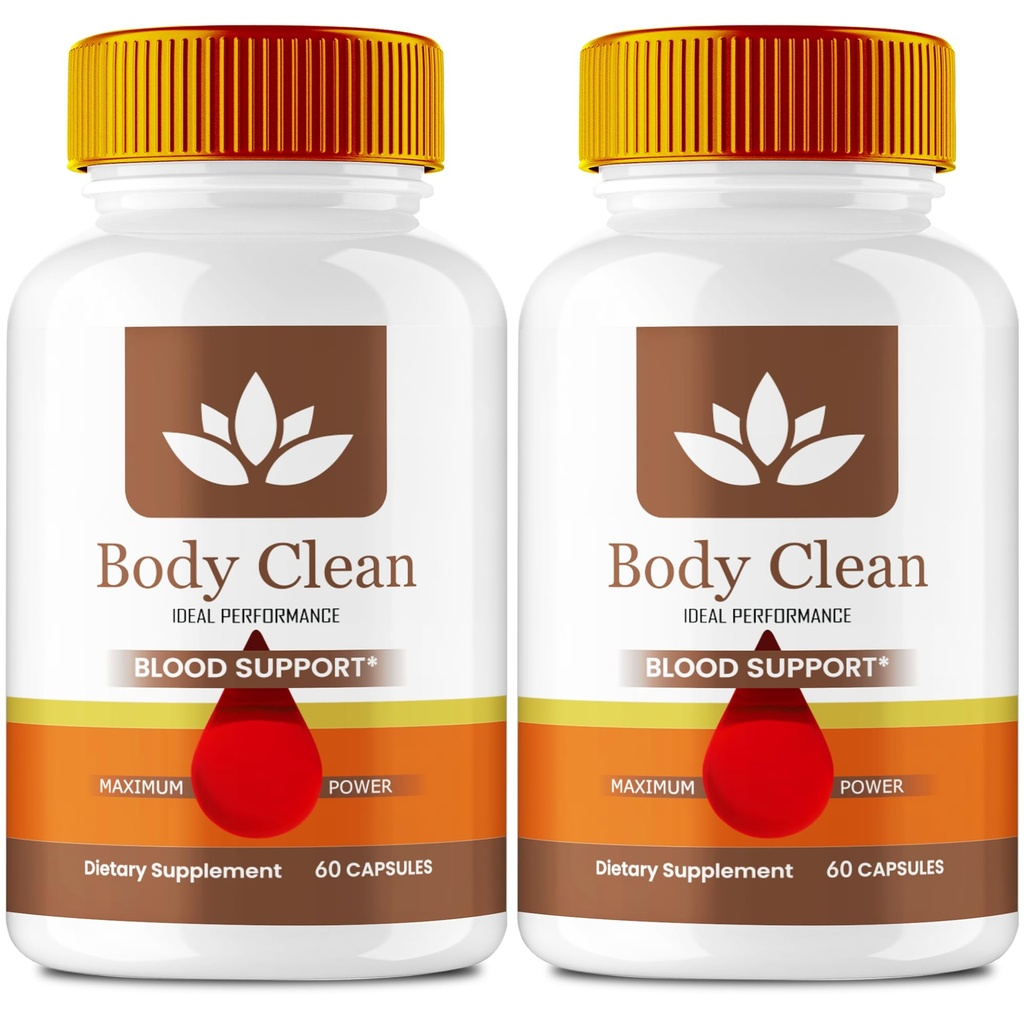 Body Clean Pills, Official BodyClean Supplement Capsules - Maximum Strength, Body Clean All Natural Formula Pills, BodyCleanse Glyco Optimizer Complex, BodyClean Health Support Reviews (2 Pack)