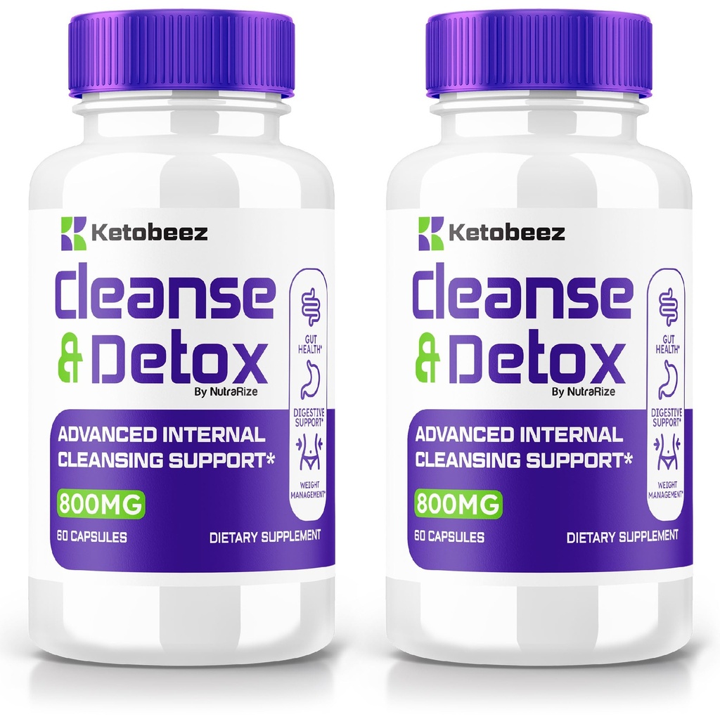 (2 Pack) Ketobeez Weight Loss Pills, Advanced Cleanse and Detox Formula, Premium Keto Supplement, All-Natural Internal Cleansing Support, Official Keto Beez Pastilas Reviews (120 Capsules)