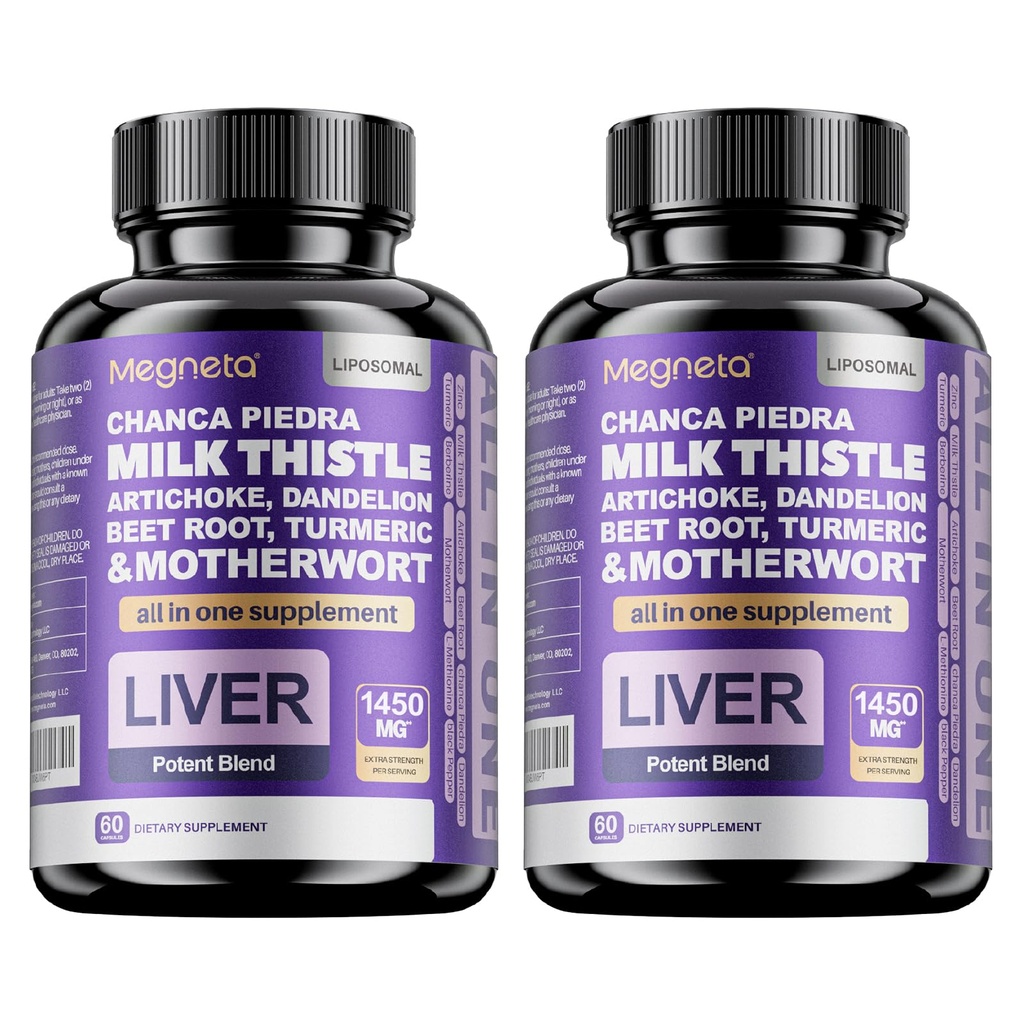 Milk Thistle Supplement, Supports Liver Health and Detox, Vegan, Made in USA (120 Capsules)