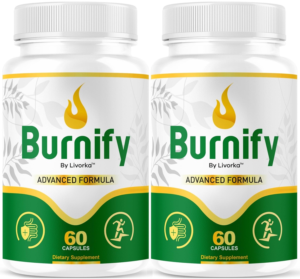 (2 Pack) Burnify Capsules - Official Burnify Premium Advanced Formula Capsulas Natural Ingredients Multivitamin Supplement Support Pastillas for Health Overall & Wellness, 120 Capsules for 2 Months