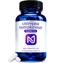 Ultimate Nattokinase Capsules, Organic Vegan Supplement, Non-GMO Gluten-Free, Supports Cardiovascular & Heart Health, Fermented Soy Enzyme Extract, 60 Capsules.