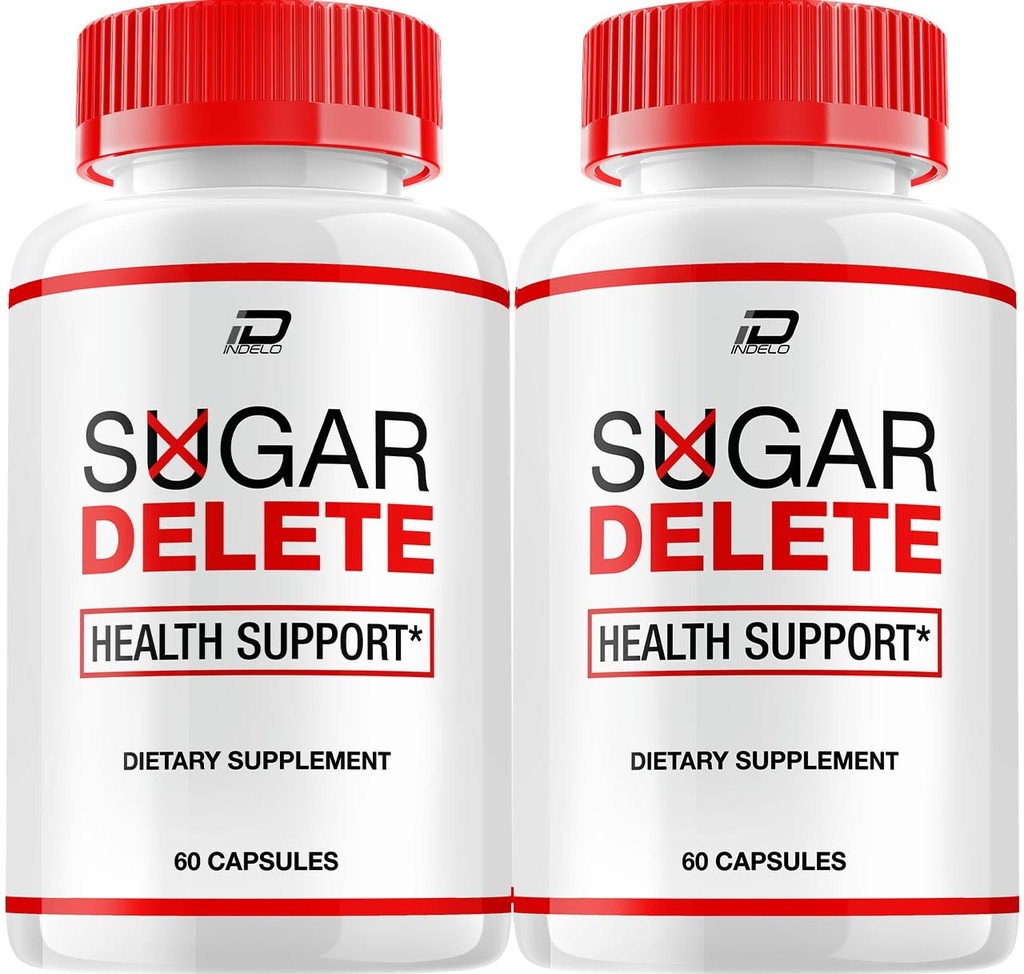 Sugar Delete Capsules – SugarDelete Sugar Optimizer Advanced Supplement, All Natural Formula to Maintain Healthy Levels, Maximum Strength, Sugar Delete Reviews (2 Pack - 120 Capsules)