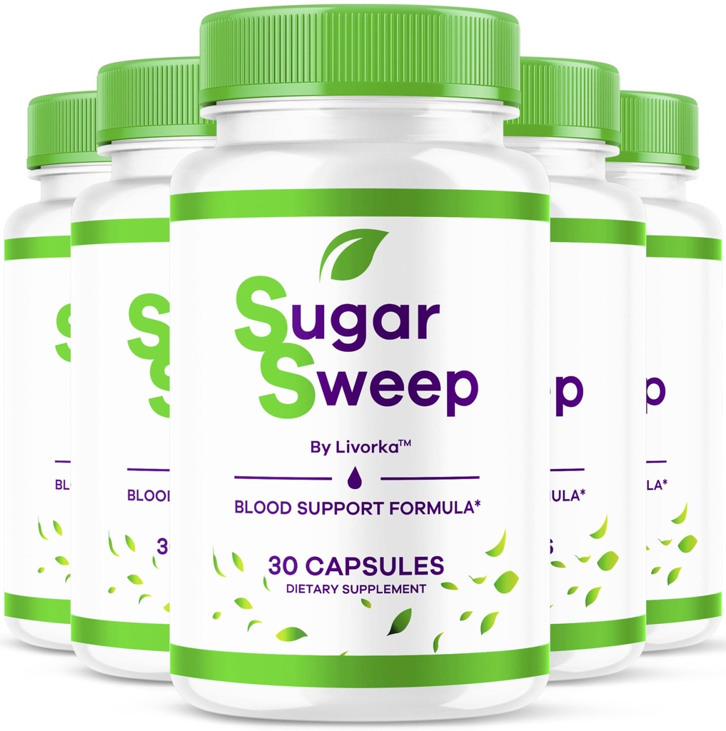 (5 Pack) SugarSweep Capsules - Official SugarSweep Premium Formula Supplement Pills, Advanced Support Natural Formula For Wellness & Overal Health, SugarSweeper Pills Review, 150 Capsules For 5 Months