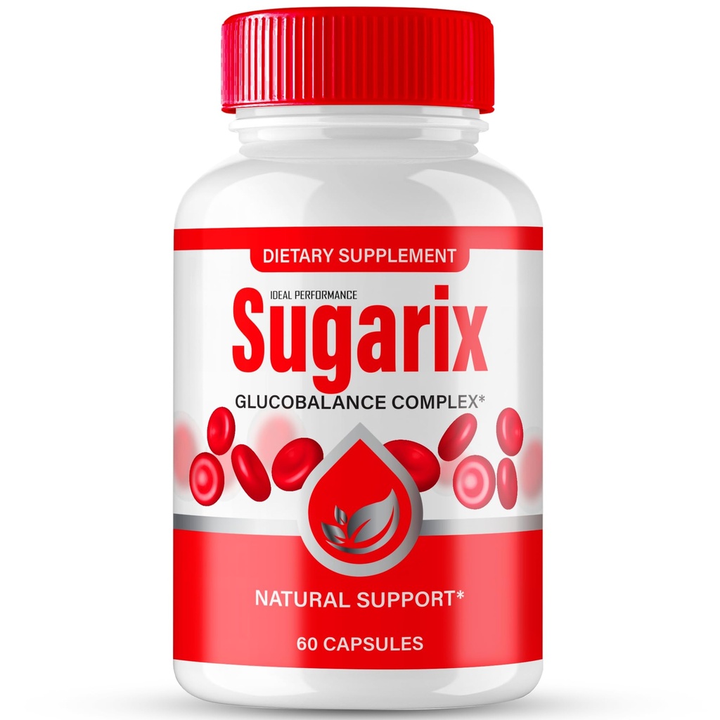 Sugarix Capsules, Official Sugarix Advanced Blood Formula Supplement Pills - Maximum Strength, All Natural Glyco Optimizer for Wellness & Overall Health, Advanced Suga Rix Reviews (60 Capsules)