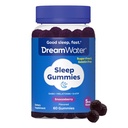 Dream Water Sleep Gummies (60 Count) Sleep Aids for Adults - 5mg Melatonin, GABA, 5-HTP - Natural Snoozeberry Flavor (Blue Raspberry) - Easy Chew Melatonin Gummies - Sugar Free, Gluten Free, Vegan.