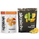 Skratch Labs Hydration Bundle | Orange Sports Hydration and Lemon Lime High Carb Drink Mix | Electrolyte Replacement Powder | Keto Friendly, Non-GMO