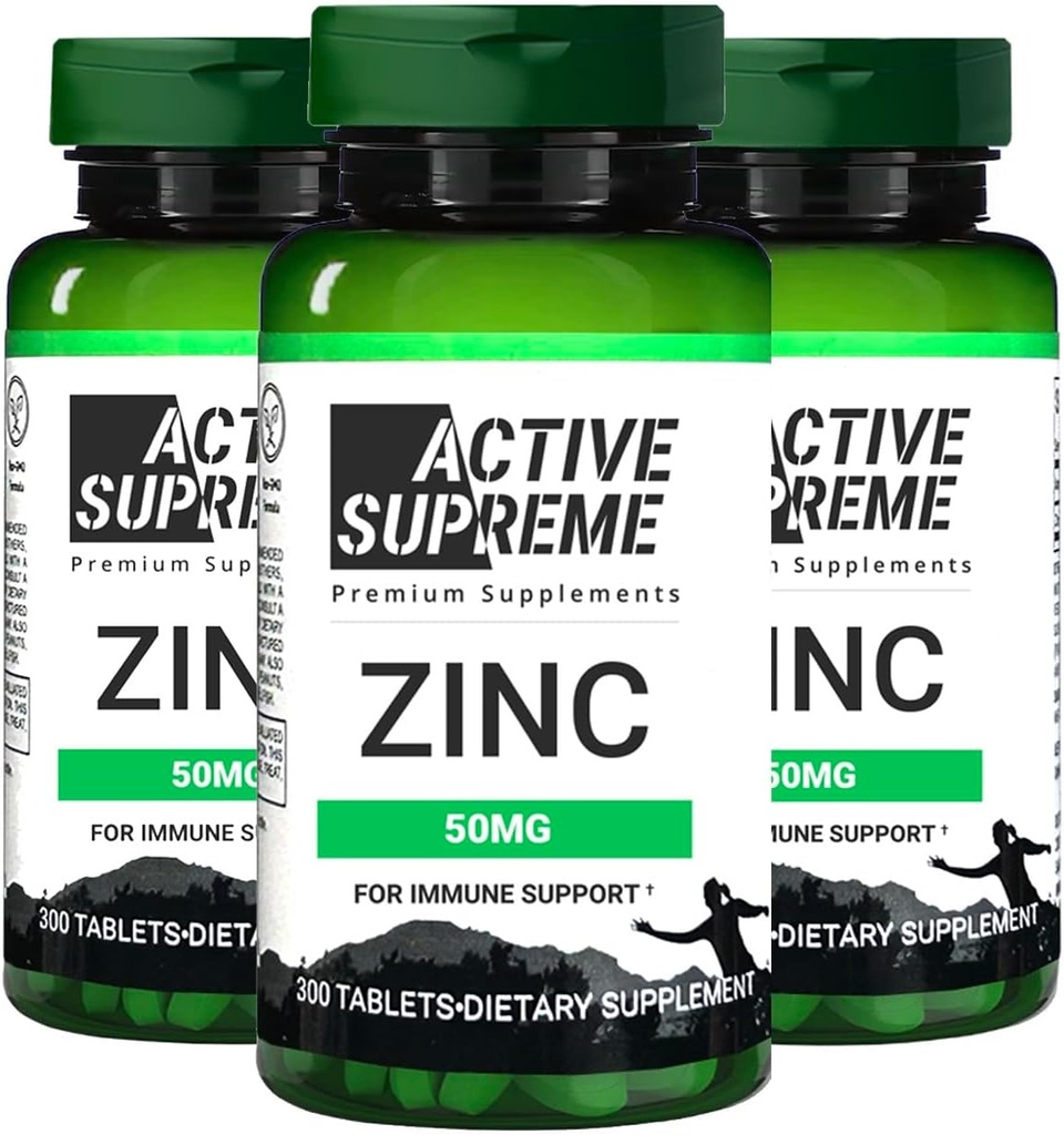 3 verpakkingen Zink citraat 50 mg - Supplement ter ondersteuning van het immuunsysteem en de reproductieve gezondheid