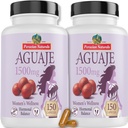 Peruvian Naturals Aguaje Capsules for Women, 300 Pills – Natural Curves for Female Health Supplement, Buriti Fruit, Non-GMO, Vegan, Pack of 2