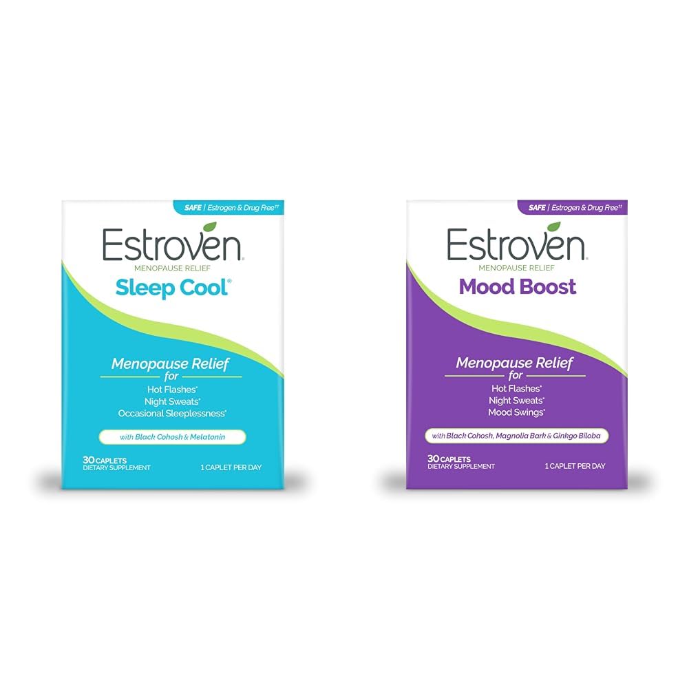 Estroven Sleep Cool for Menopauze Relief, 30 Ct, Sleep Support Supplement & Mood Boost for Menopauze Relief - 30 Ct. - Klinisch bewezen ingrediënten