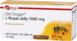 Dr. Wolz Zell Oxygen + Royal Jelly 1000 mg Supplement (14 flacons) Pure Bijengoud, Vitamine B, Biotine 