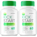 Kick Start Capsules, Kick Start Balanced Sugar Supplement Pills, KickStart Glyco Optimizer, Premium Formula for Healthy Circulation & Stable Levels, KickStart All Natural Health Reviews (2 Pack)