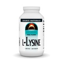 Bron Naturals L-Lysine Free Form, 1000 mg - Aminozuur supplement ondersteunt energievorming & collageen - 200 tabletten