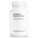 Supersmart - Advanced Sleep Formula (High Strength) - with Melatonin, Valerian Root, California Poppy, Passion Flower, Lithium Orotate | Non-GMO & Gluten Free - 60 Vegetarian Capsules