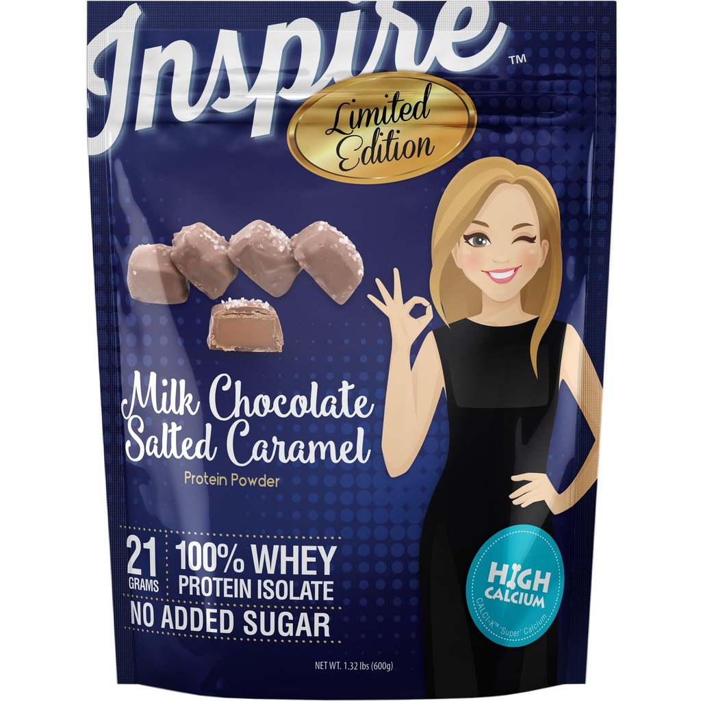 Bariatric Eating Inspire Milk Chocolate Salted Caramel 21g Whey Protein Isolate Powder